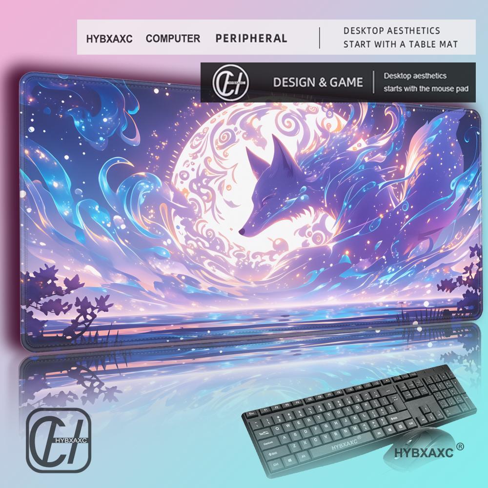 Gaming Accessories Pink - HYBXAXC Tapis de souris Anime Fox