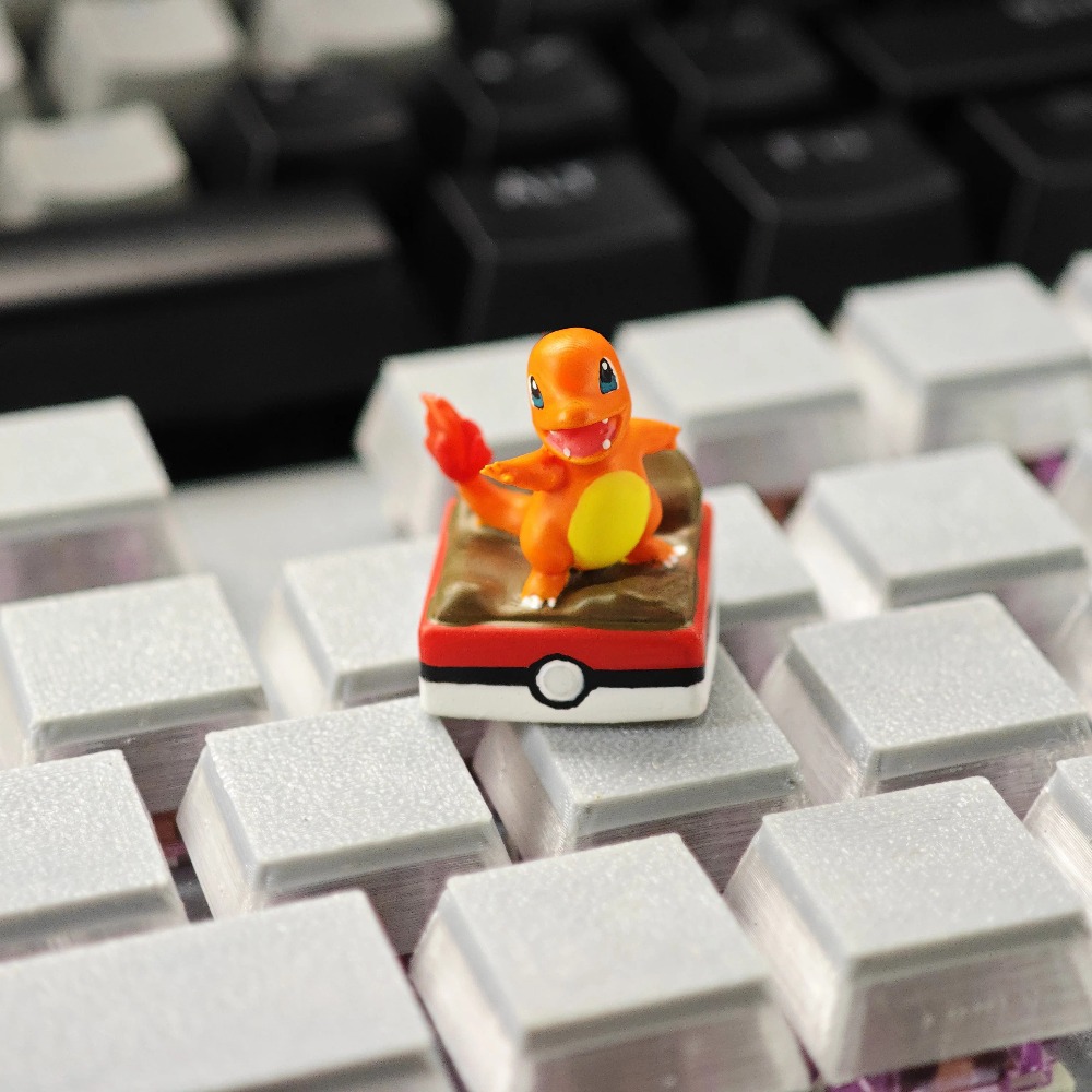Gaming Accessories Japan - Clavier mécanique Pokémon Salamèche personnalisé, accessoire