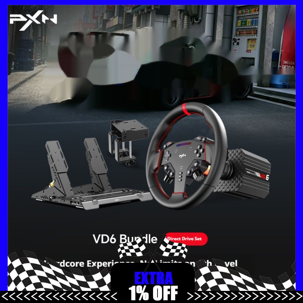 Gaming Accessories Driving - Volant de jeu PXN VD6 à
