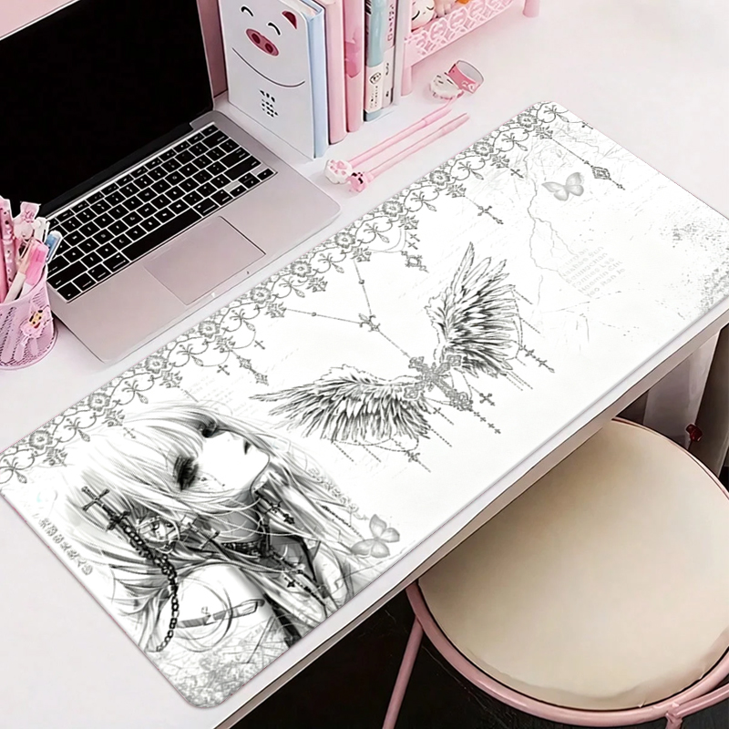 Gaming Office Accessories - Tapis de souris en cuir noir