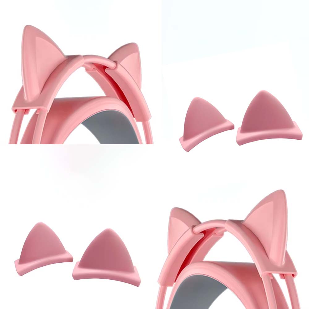 Gaming Accessories Pink - Pendentif oreilles de chat en silicone