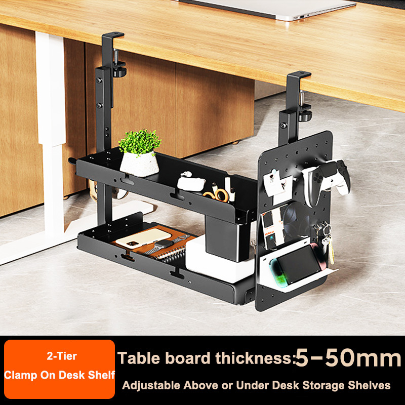 Étagère à 2 niveaux à fixer su - Gaming Accessories For Your Desk avis et prix