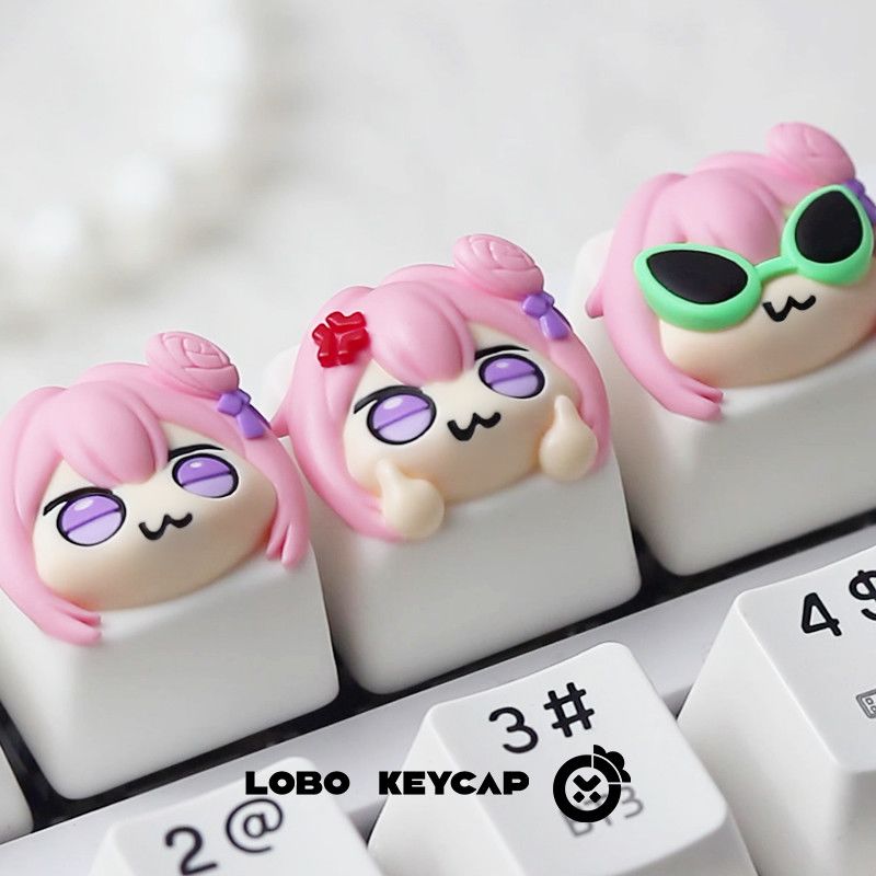 Keycap artisanal en résine, mo - Gaming Accessories Pink avis et prix