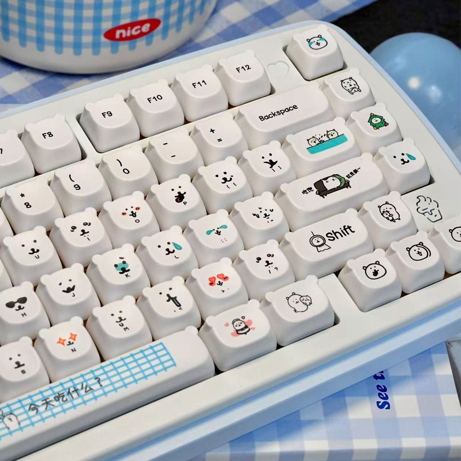 Capuchons de touches PBT Kawai - Gaming Accessories Japan avis et prix