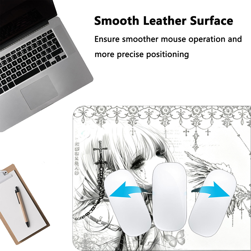 Tapis de souris en cuir noir e - Gaming Office Accessories avis et prix
